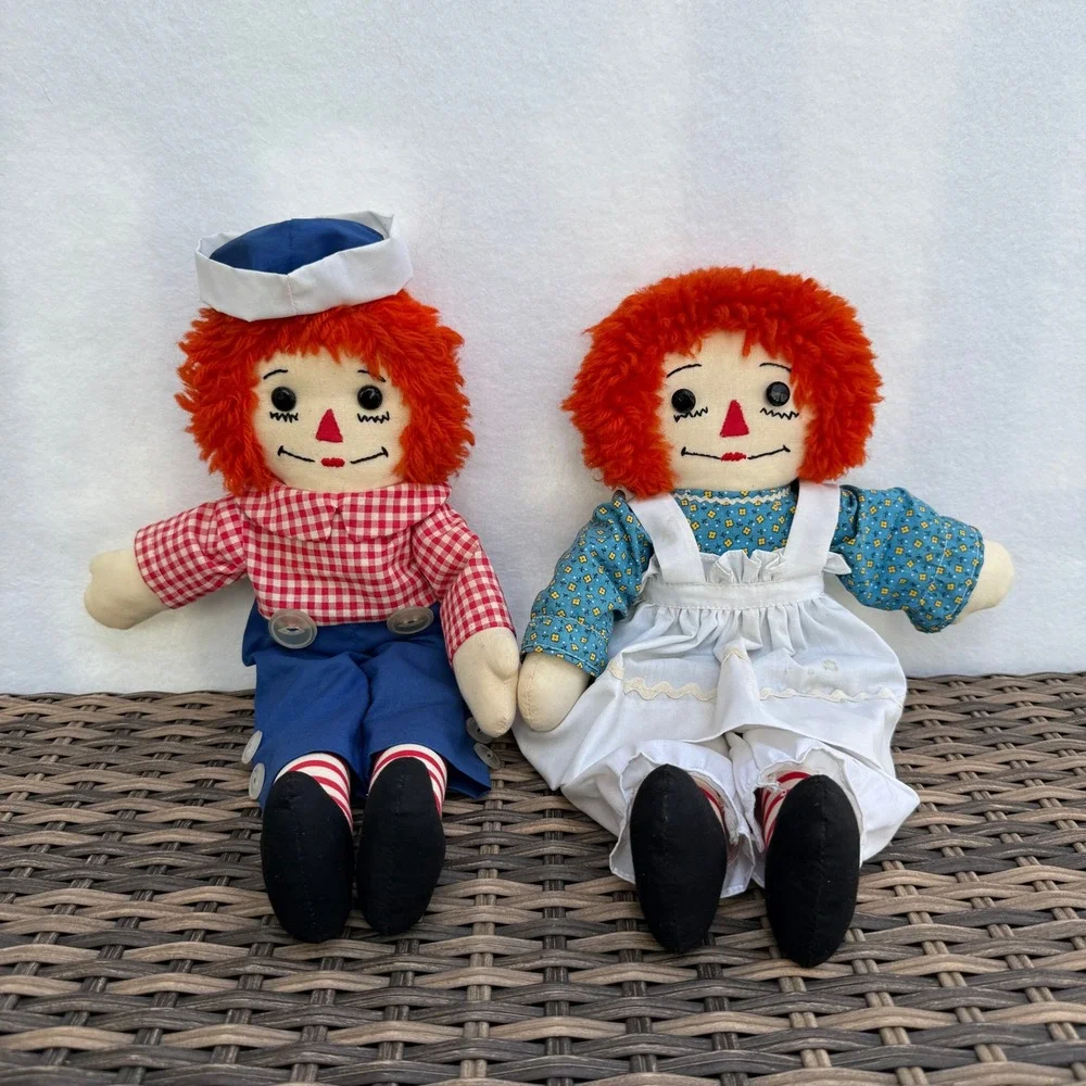 Vintage Handmade Raggedy Ann & Andy 15